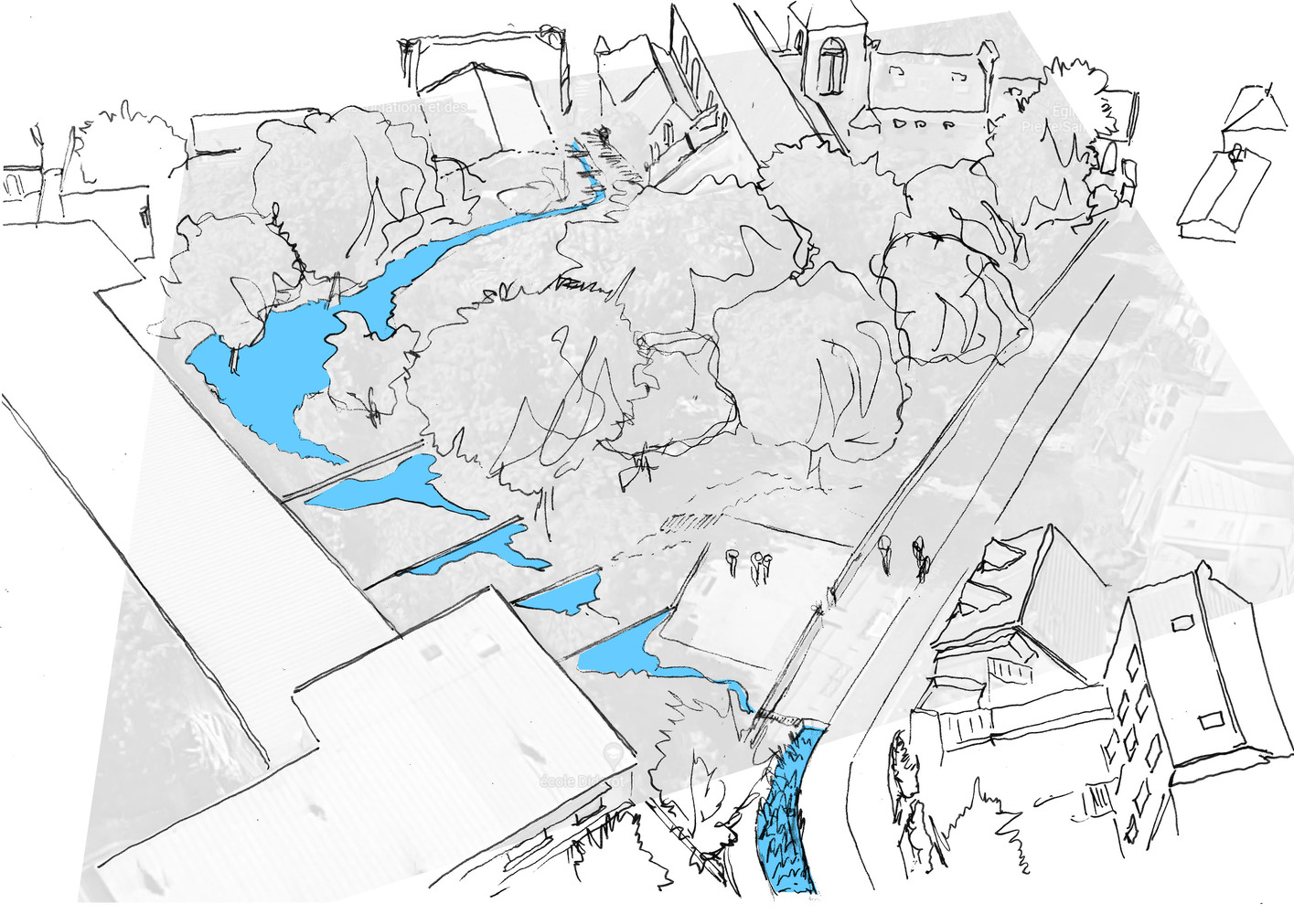 « La pluie dans le projet de paysage »